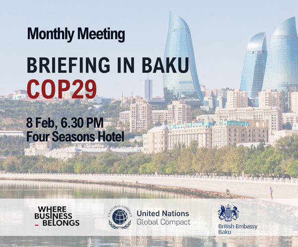 COP29: Kick-off Briefing In Baku | British Chamber Of Commerce ...